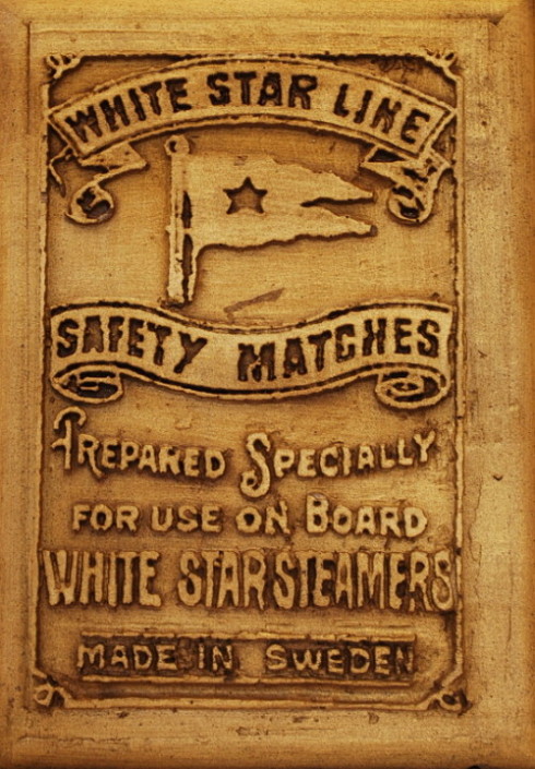 White Star Line | Titanic | Safety Matches | Bronze Wall Plaque