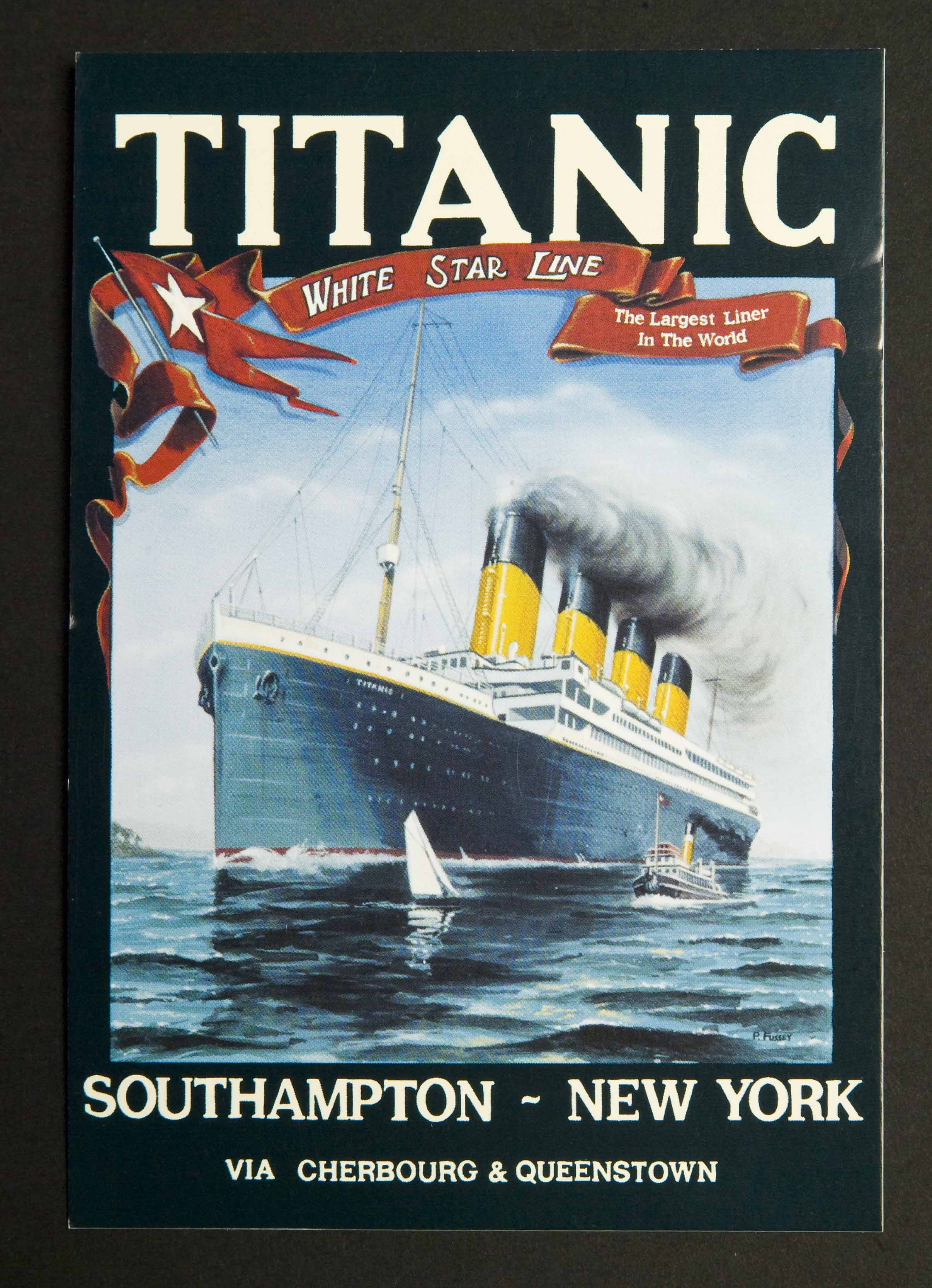 A Titanic White Star Ship Vintage 4 X Fridge Magnets