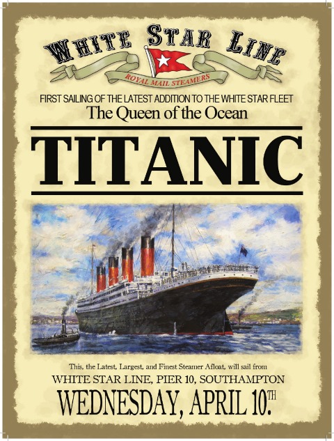 White Star Line Titanic Metal Sign | Ireland | Irish