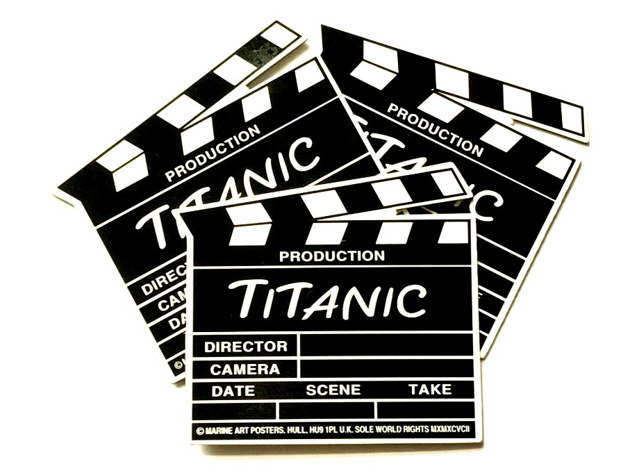 The Titanic Clapperboard Fridge Magnet - Set of 3